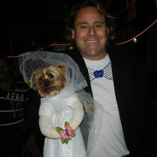 Millie Marriage Michael Simons with his dog
