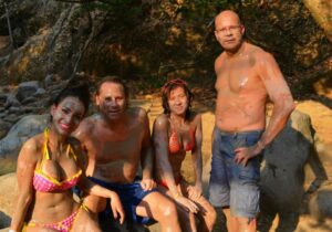 mud bath at Hacienda Guachipelin
