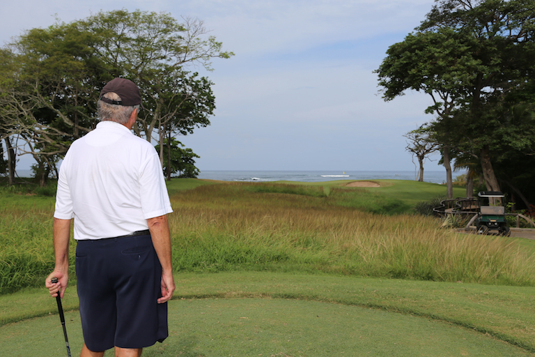 Golfer at Hacienda Pinilla Golf Course