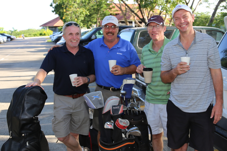 Golfers at Reserva Conchal Golf Course