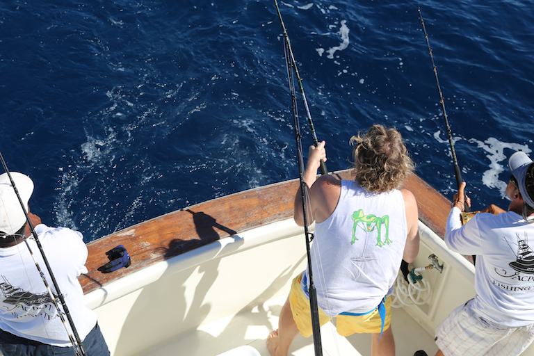 Michael Simons deep sea fishing in Guanacaste off Coco beach
