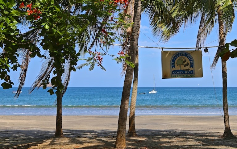 View of Playa Hermosa beach from the El Velero Hotel Costa Rica