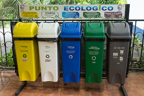 recycling bins help clean Costa Rica