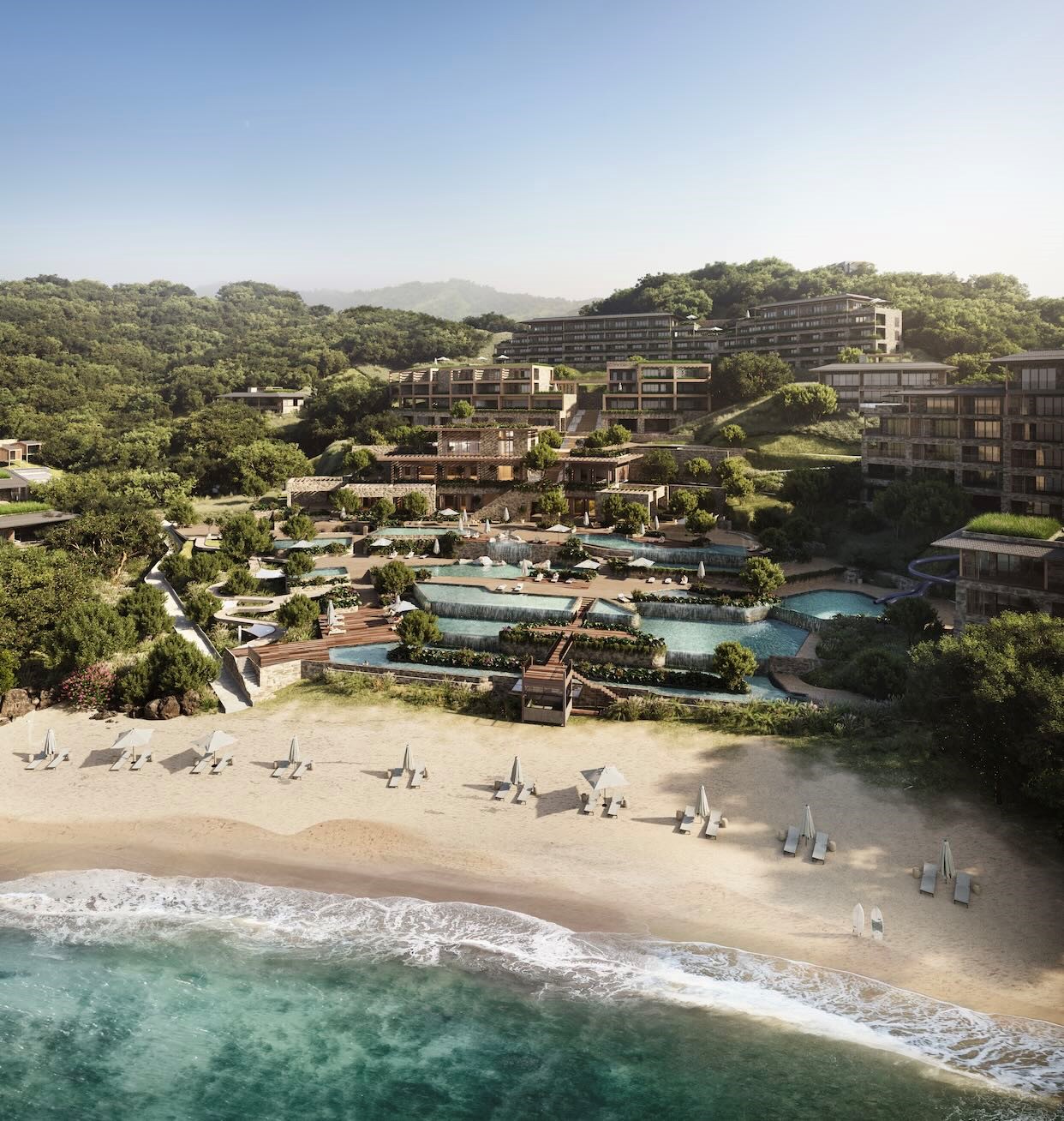 This a a rendering of the Waldorf Astoria Costa Rica Punta Cacique Hotel and Residences